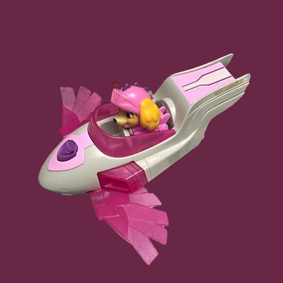 Paw Patrol Skyes Mighty Pup Super Charge Vehcle & Sky Racers Lot - Picture 5 of 8